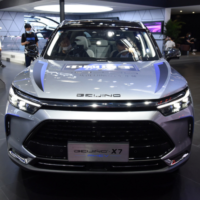 124KW 총 모터 파워 베이크 베이징 X7 PHEV 하이브리드 SUV 차에 플러그 왼쪽 운전